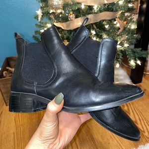 Black ankle boots